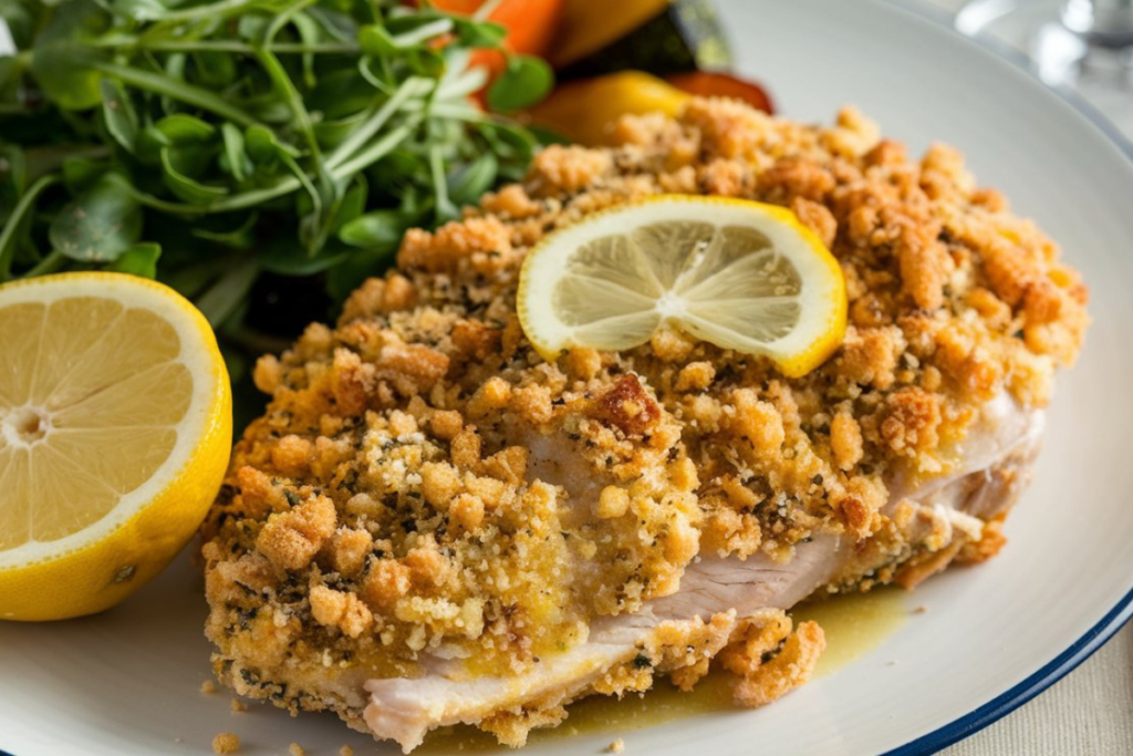 crispy Parmesan-crusted chicken