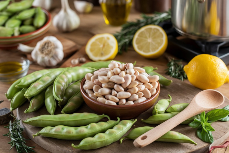 cooked fava beans